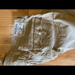 True religion tan corduroy pants